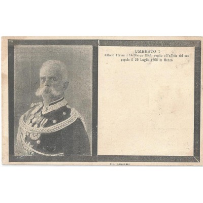 Umberto 1 Carte Italienne 1900